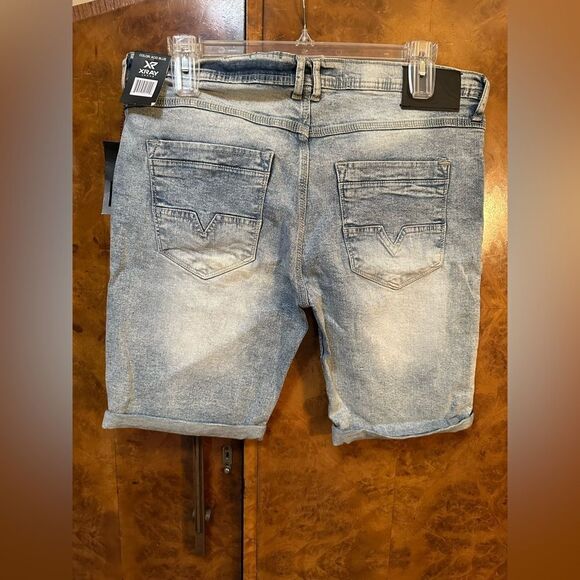 Men's xray jeans Distressed Blue Shorts - Picture 6 of 7